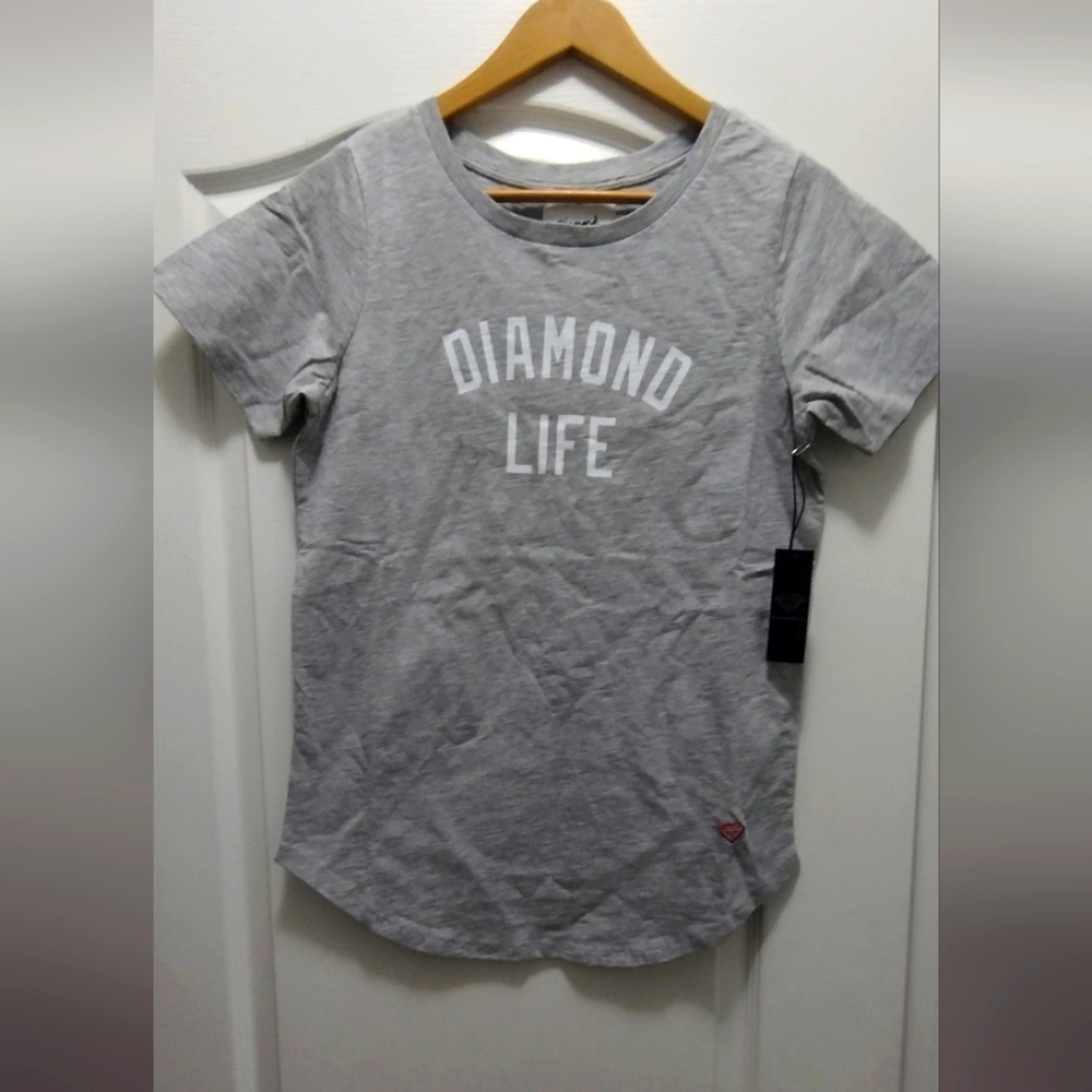 NWT Diamond supply T-shirt. Gray. size medium In Women.